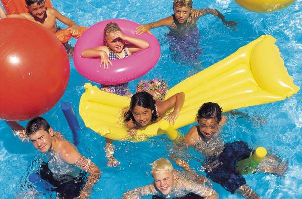 kids in the pool photo